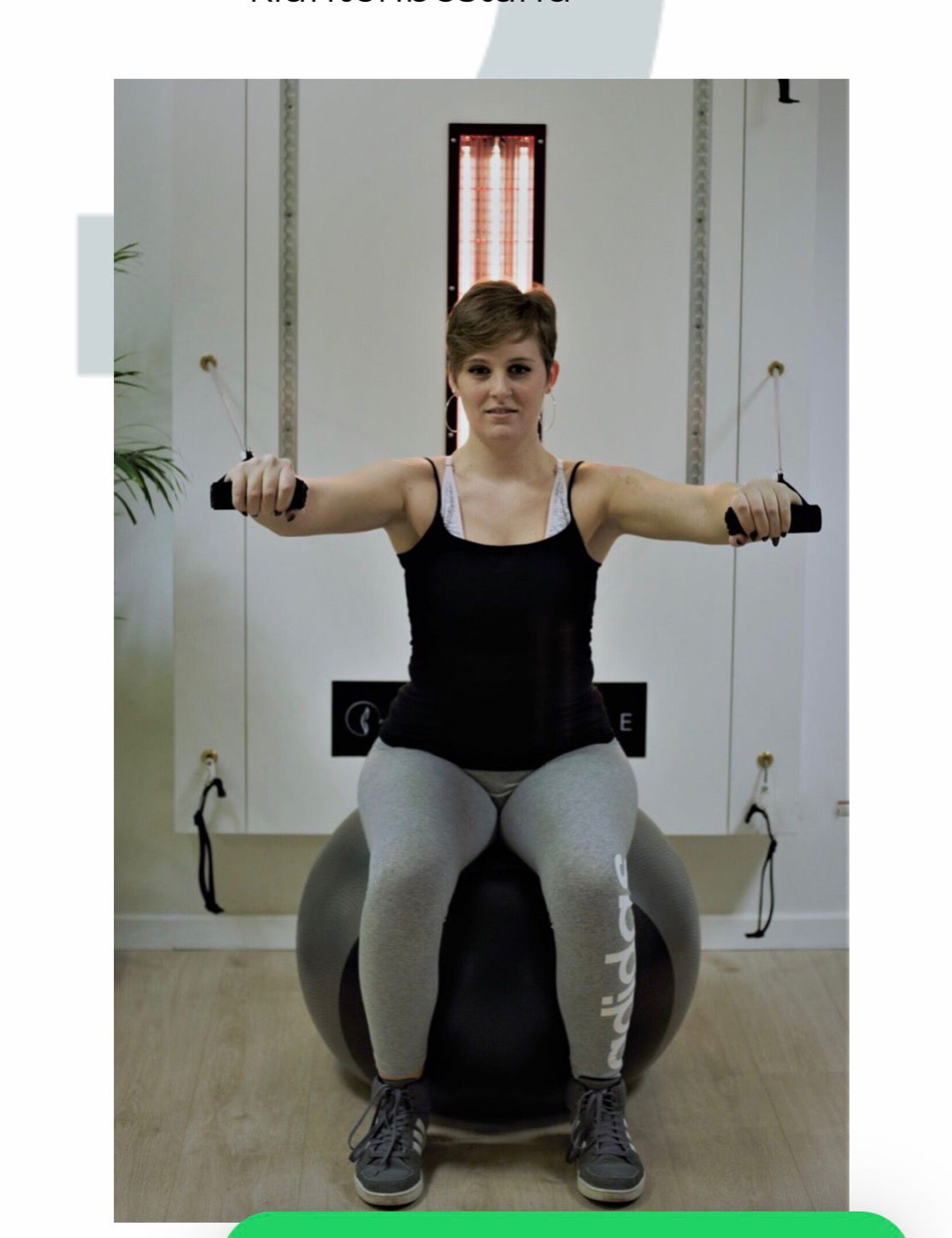 Begeleide training aan de Slim Wall